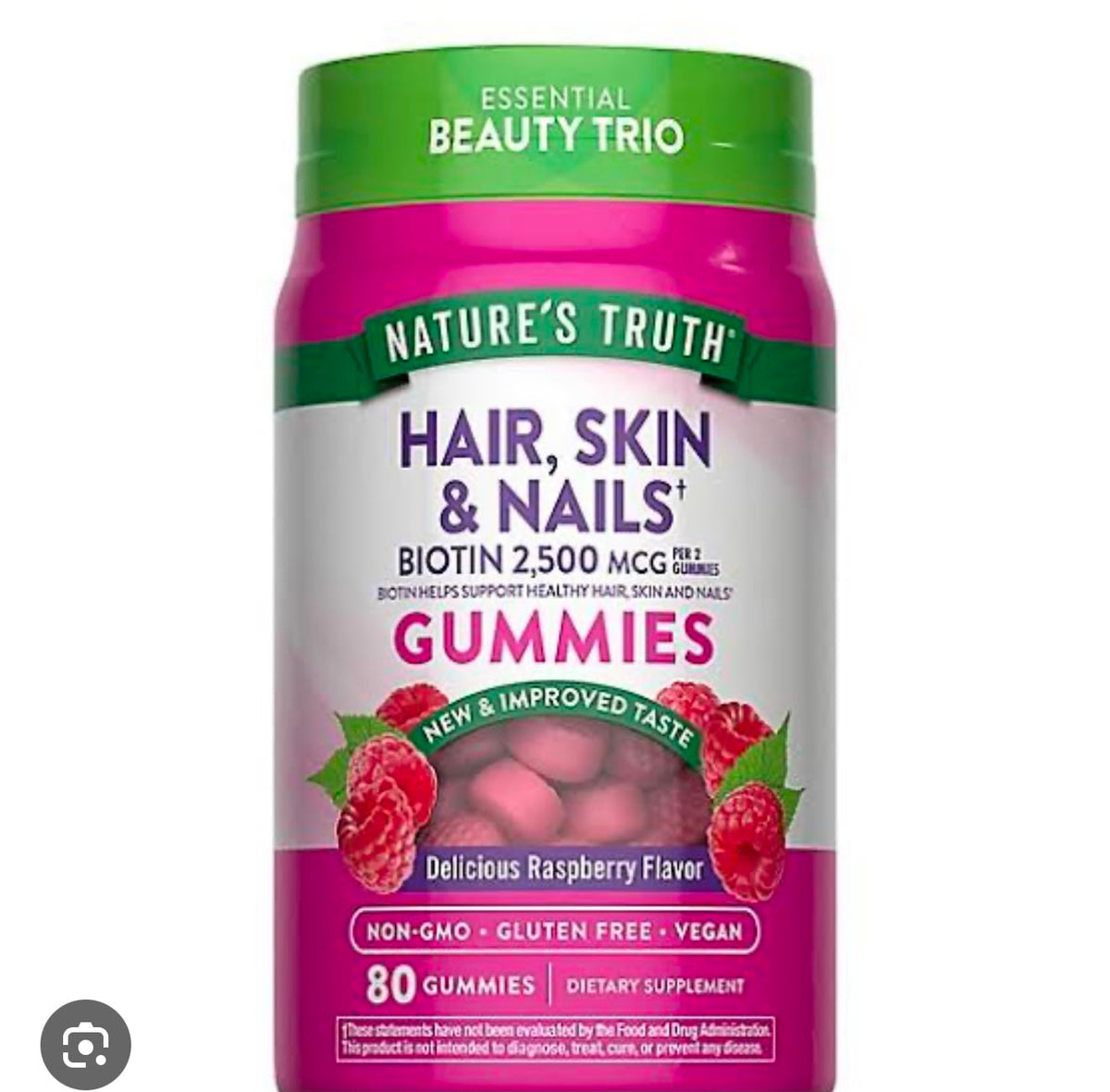 Nature’s Truth Hair, Skin & Nails Gummies – 80 Gummies