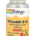 Solaray Vitamin B-12 with Folic Acid 1000 mcg Lozenges
