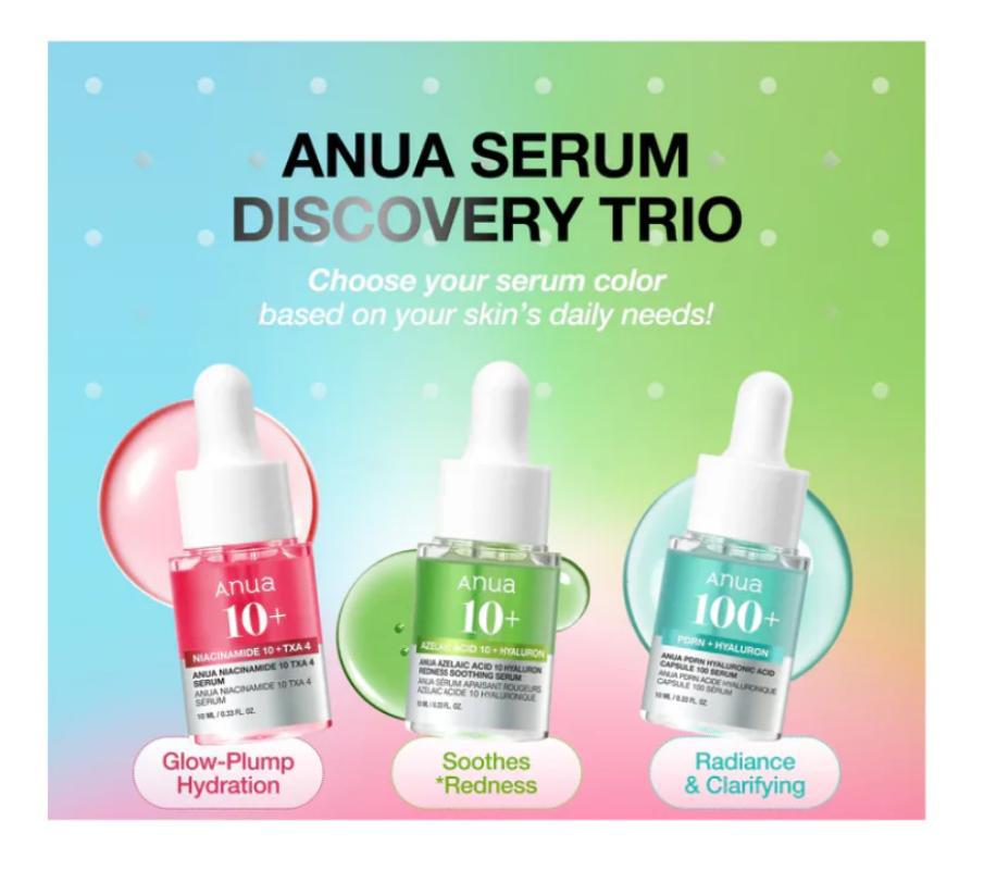 Anua Serum Discovery Trio