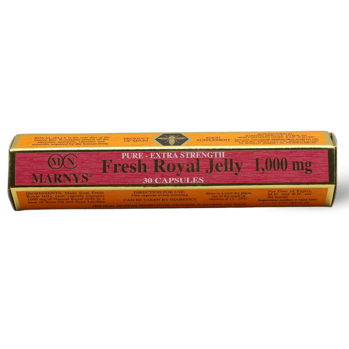Marnys Fresh Royal Jelly 1000 mg – 30 Capsules